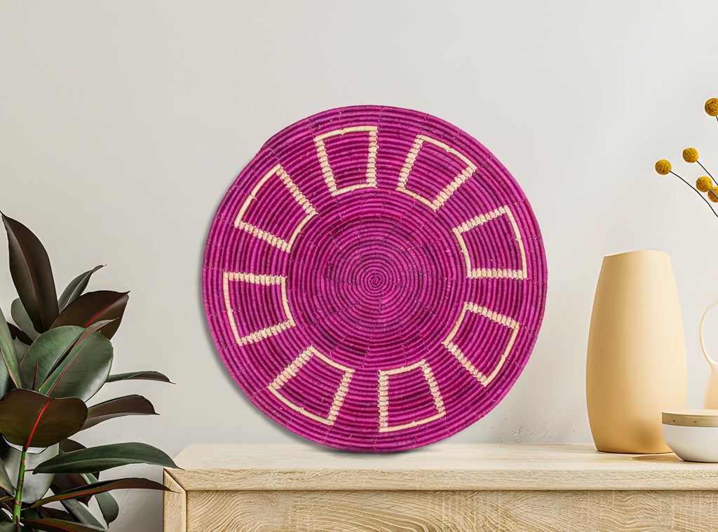 Rosy Mesa Mat Wall Basket 14-inch MT-224-15