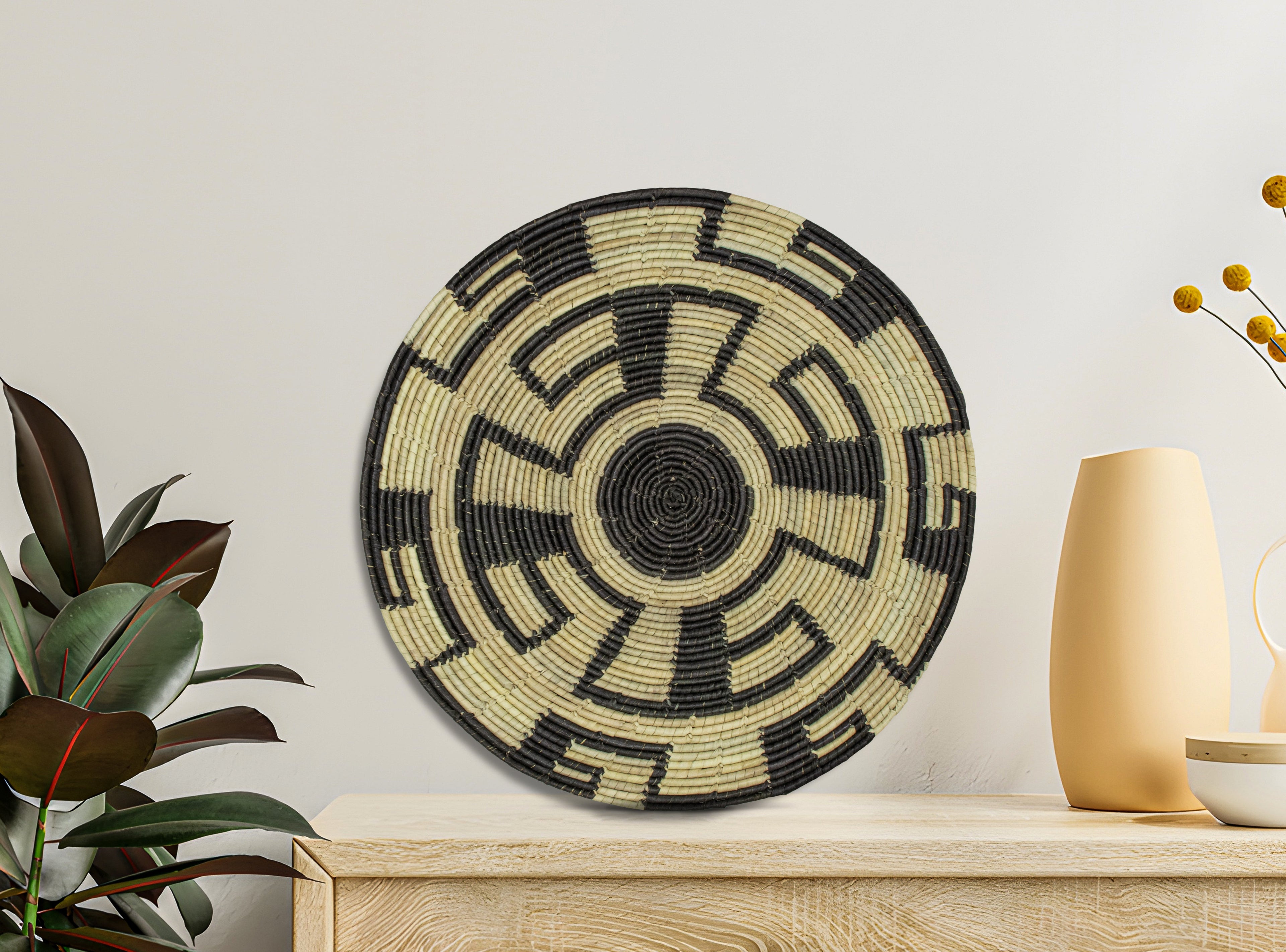 Waves Mat Wall Basket 14-inch MT-226-15