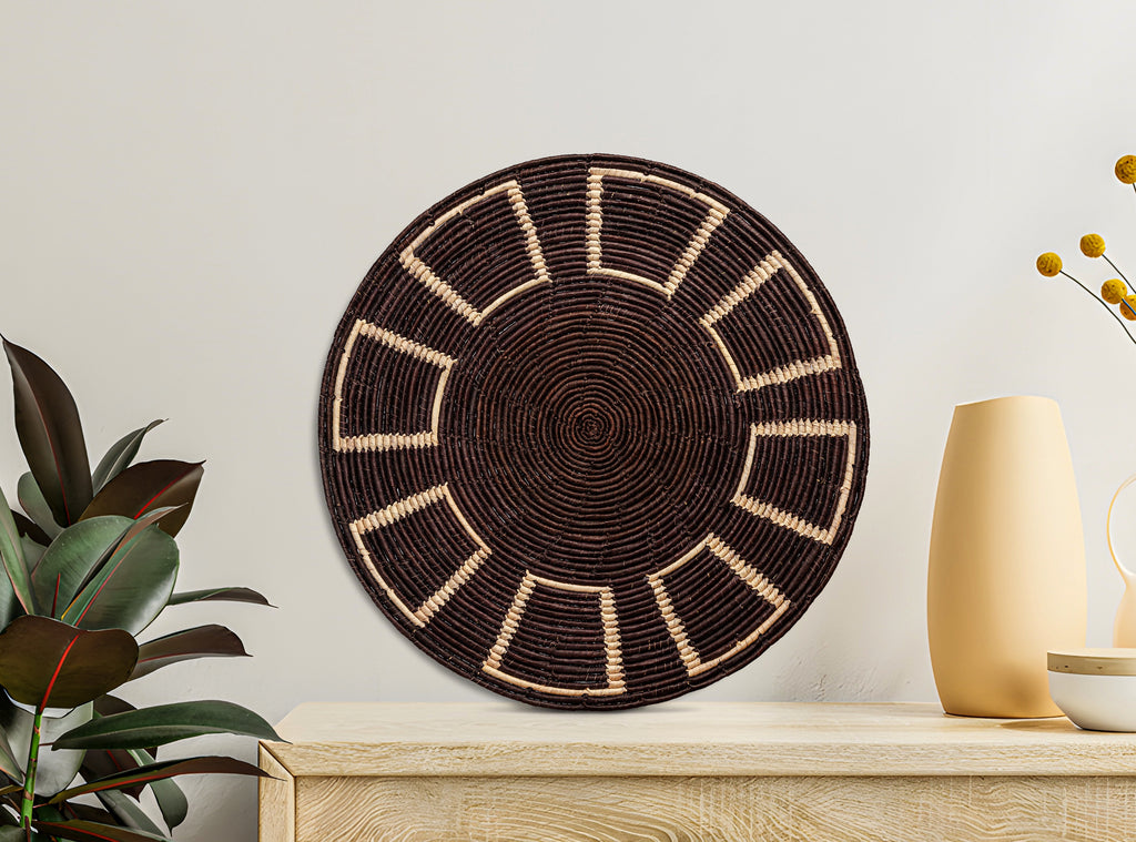 Brown Mesa Mat Wall Basket 14-inch MT-012-14