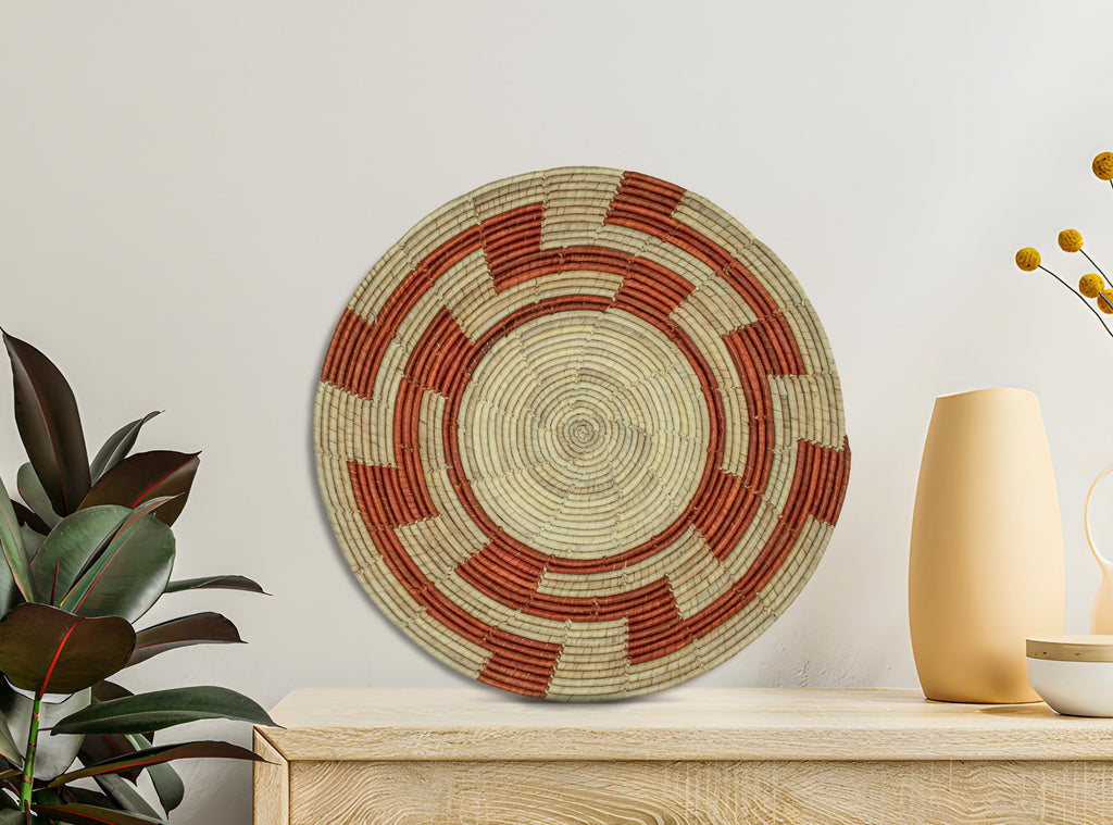 Red Maze Mat Wall Basket 14-inch MT-205-15