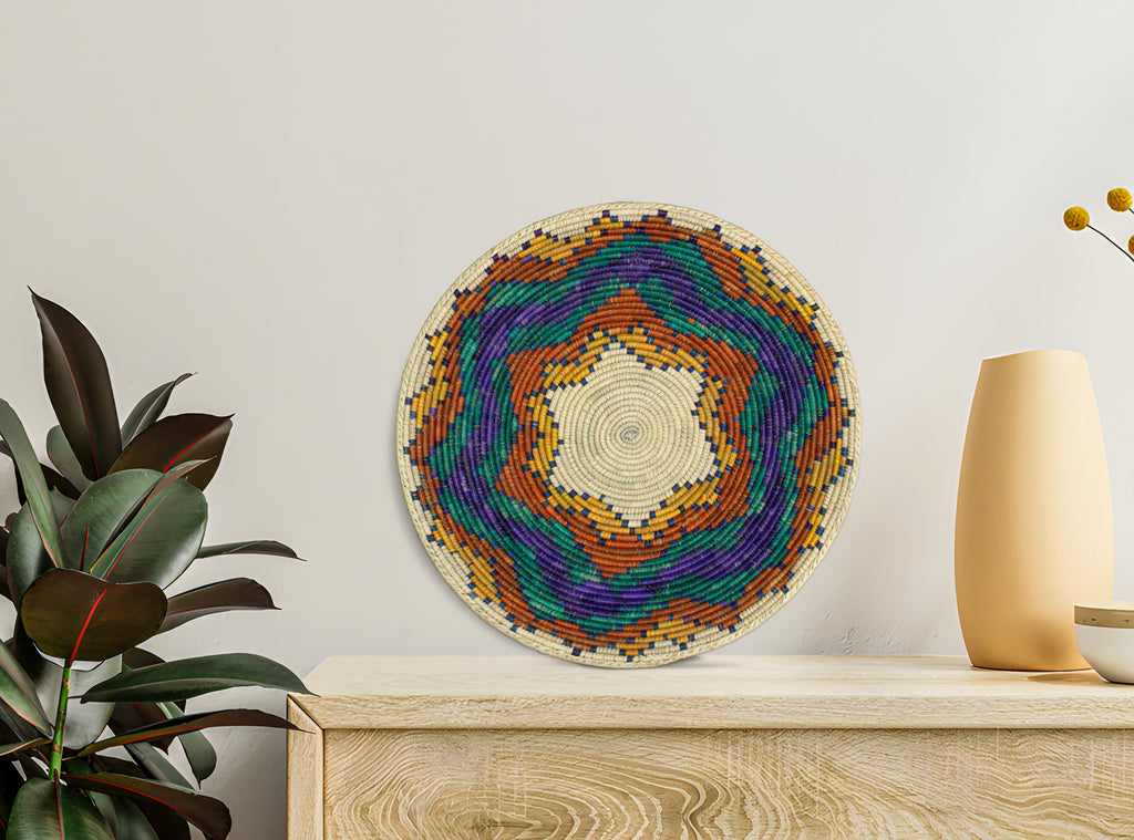 Multi Pyramids Bowl Basket 14-inch BSK-036-14