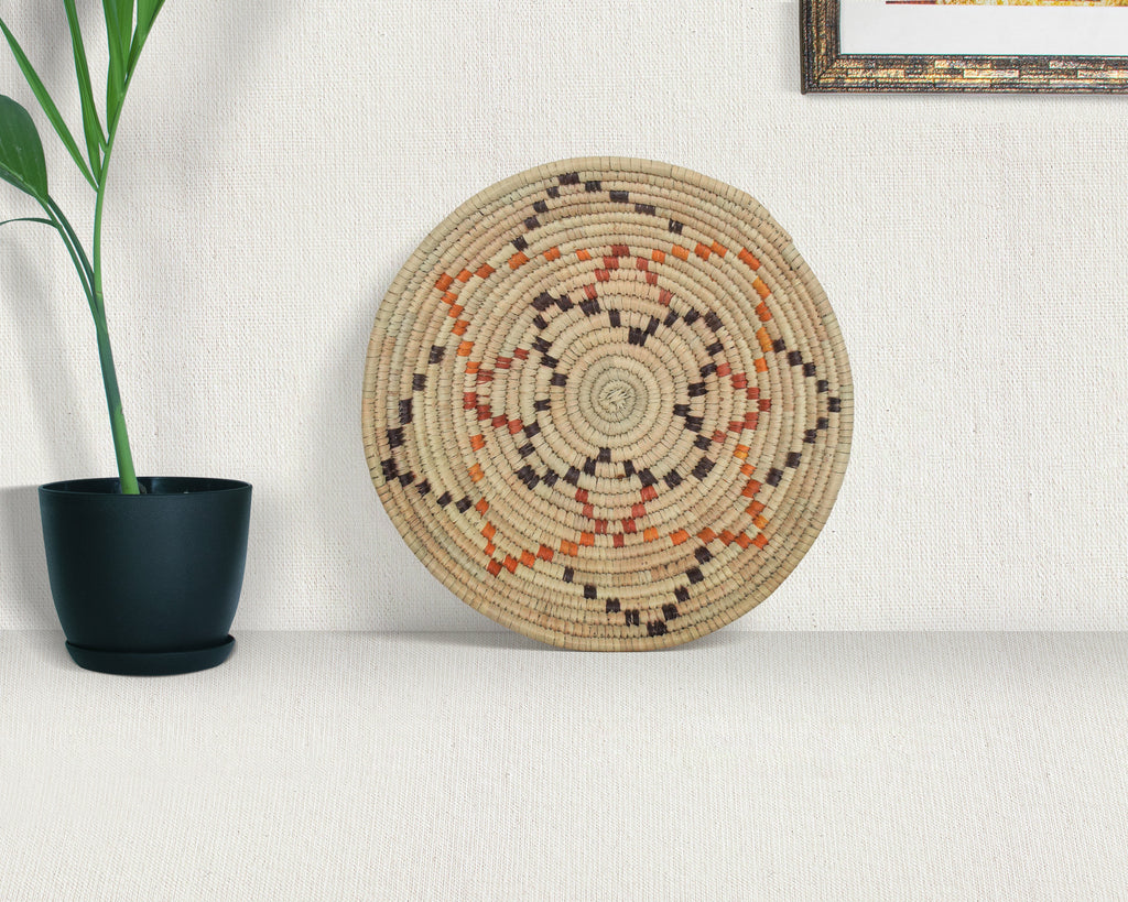 Rainbow Beige Bowl Basket