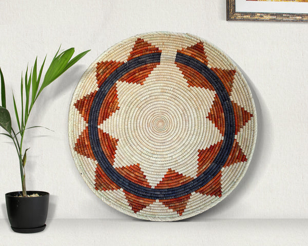 Authentic Navajo-Inspired Bowl Basket 22-Inch