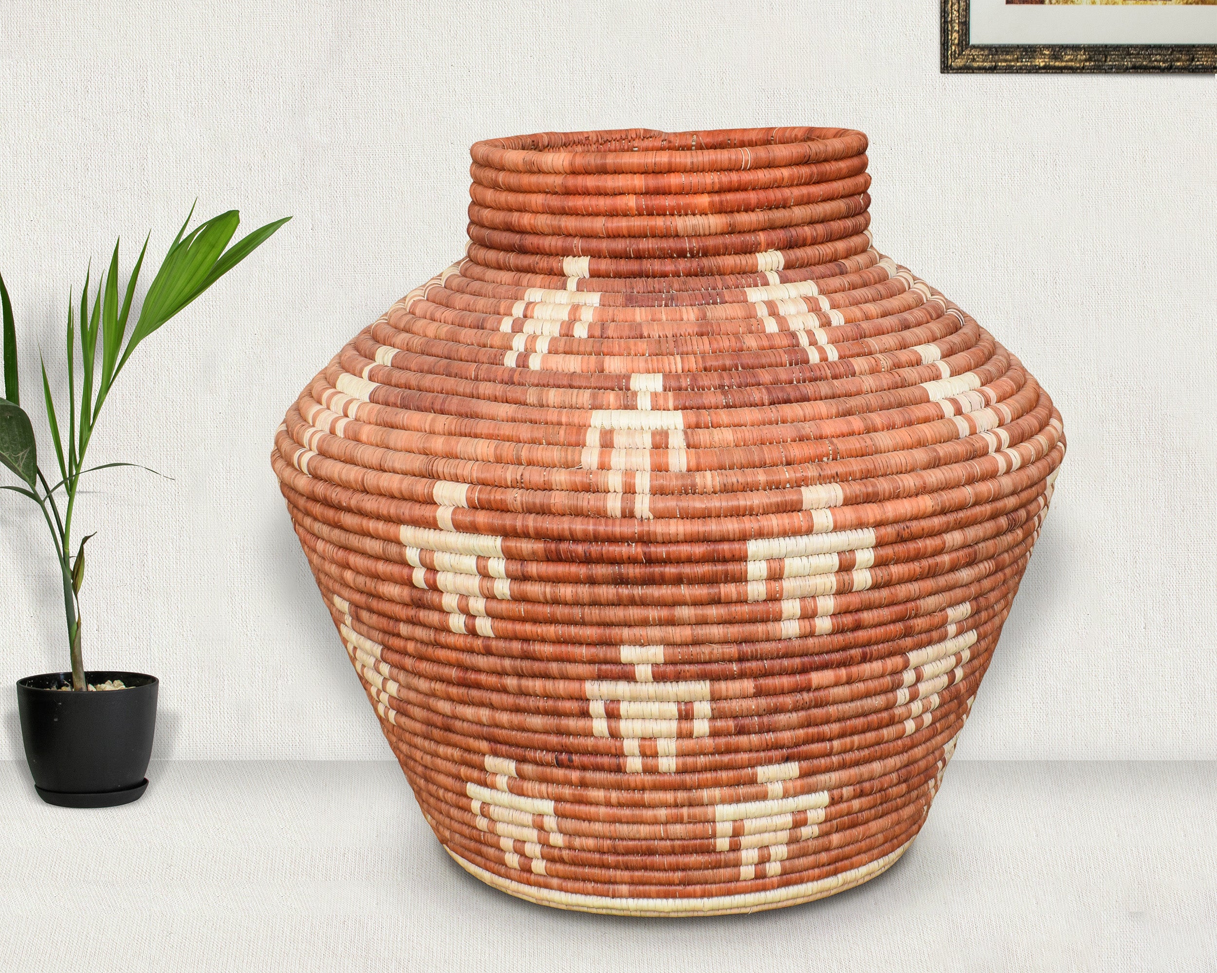 Rustic Tribal Figure Potter Vase