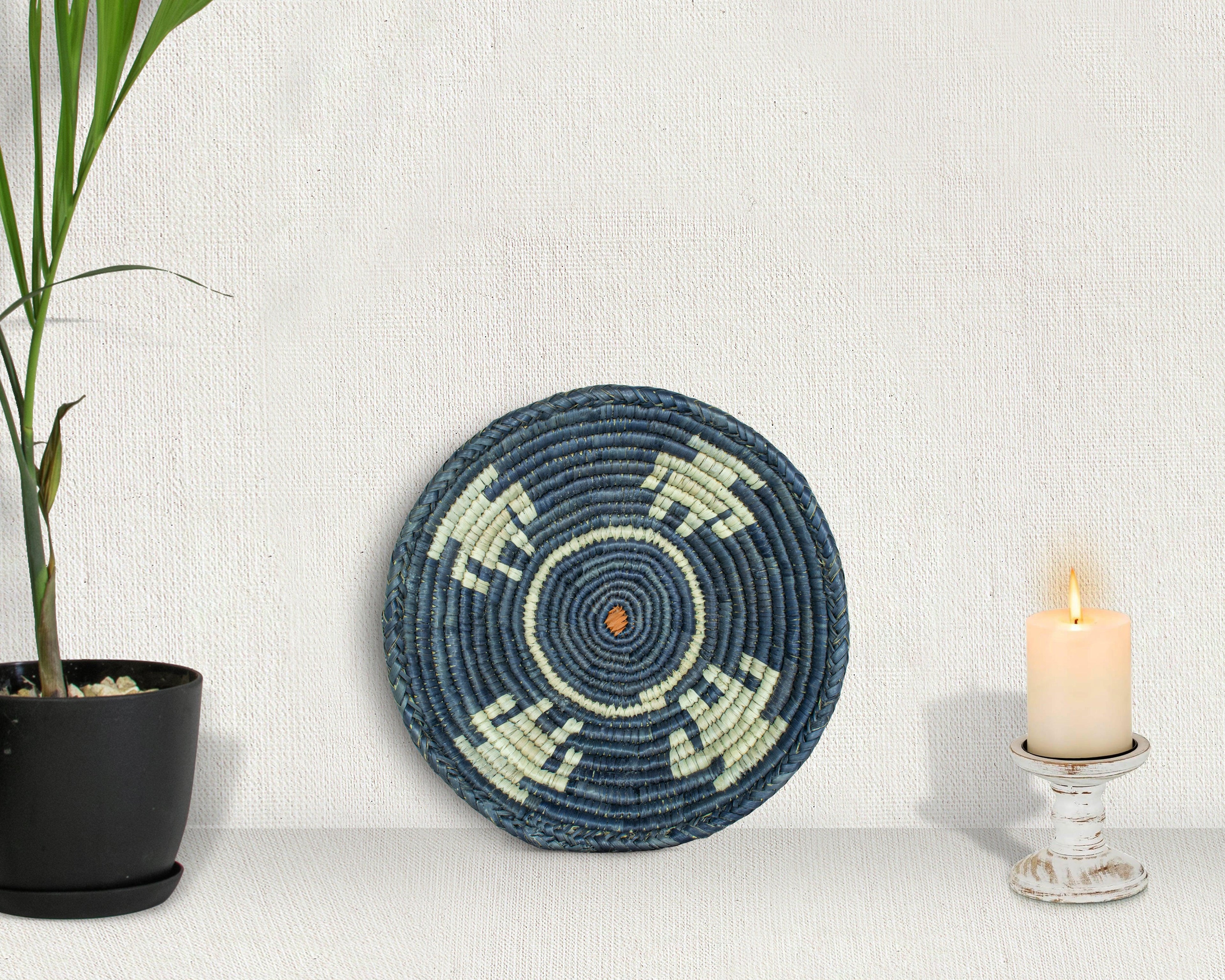 Cobalt Radiance Blue Bowl Basket 8-inch LBW-419-7