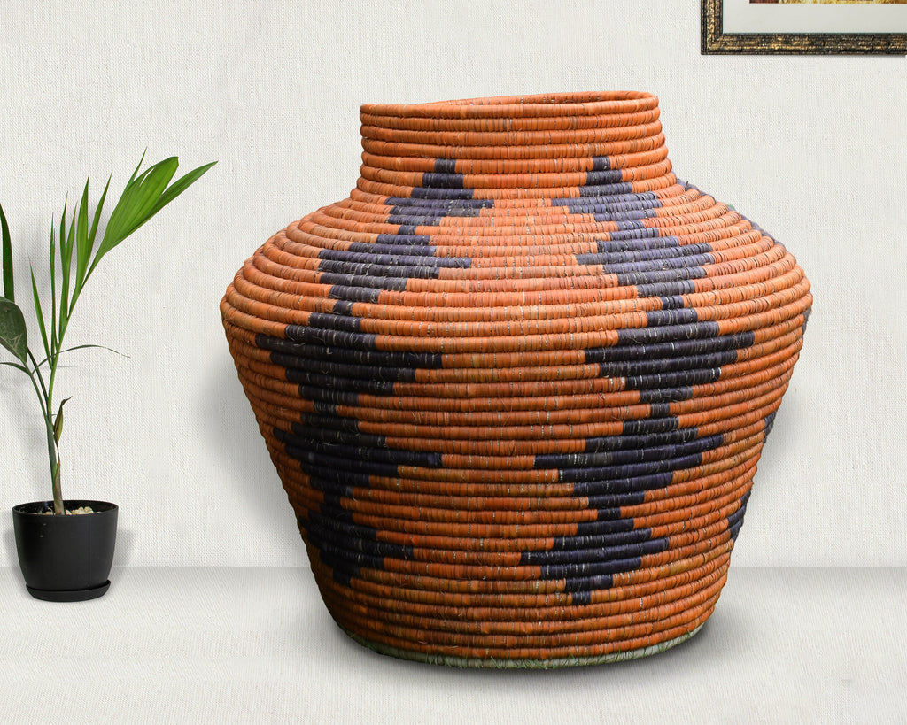 Diamonds Charcoal Potter Basket