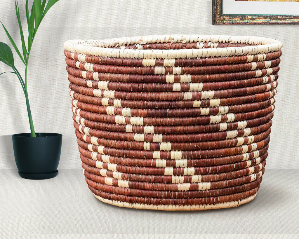 Aged WIne Planter Basket