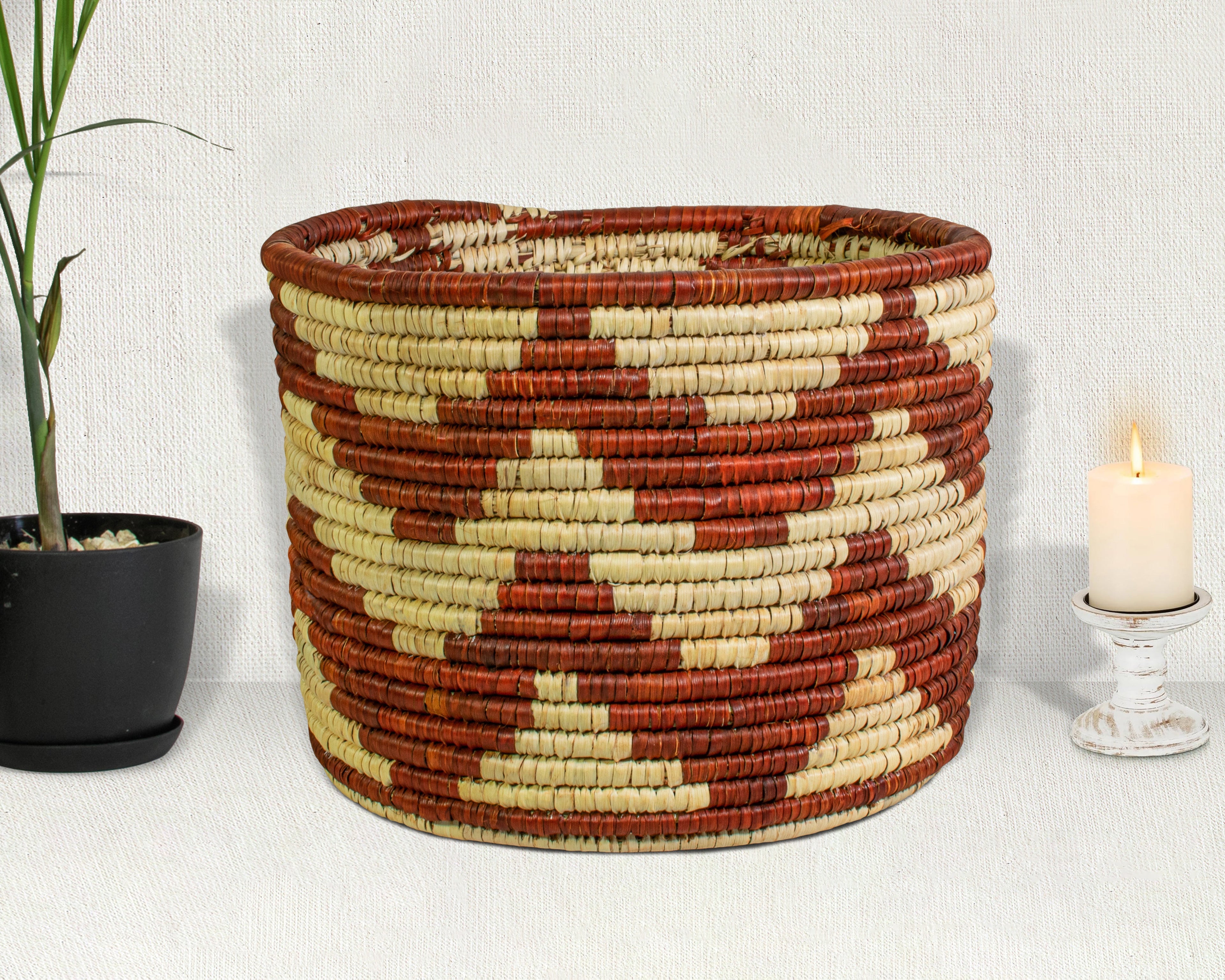 Desert Echo Handwoven Planter Basket - 12-inch PB-920