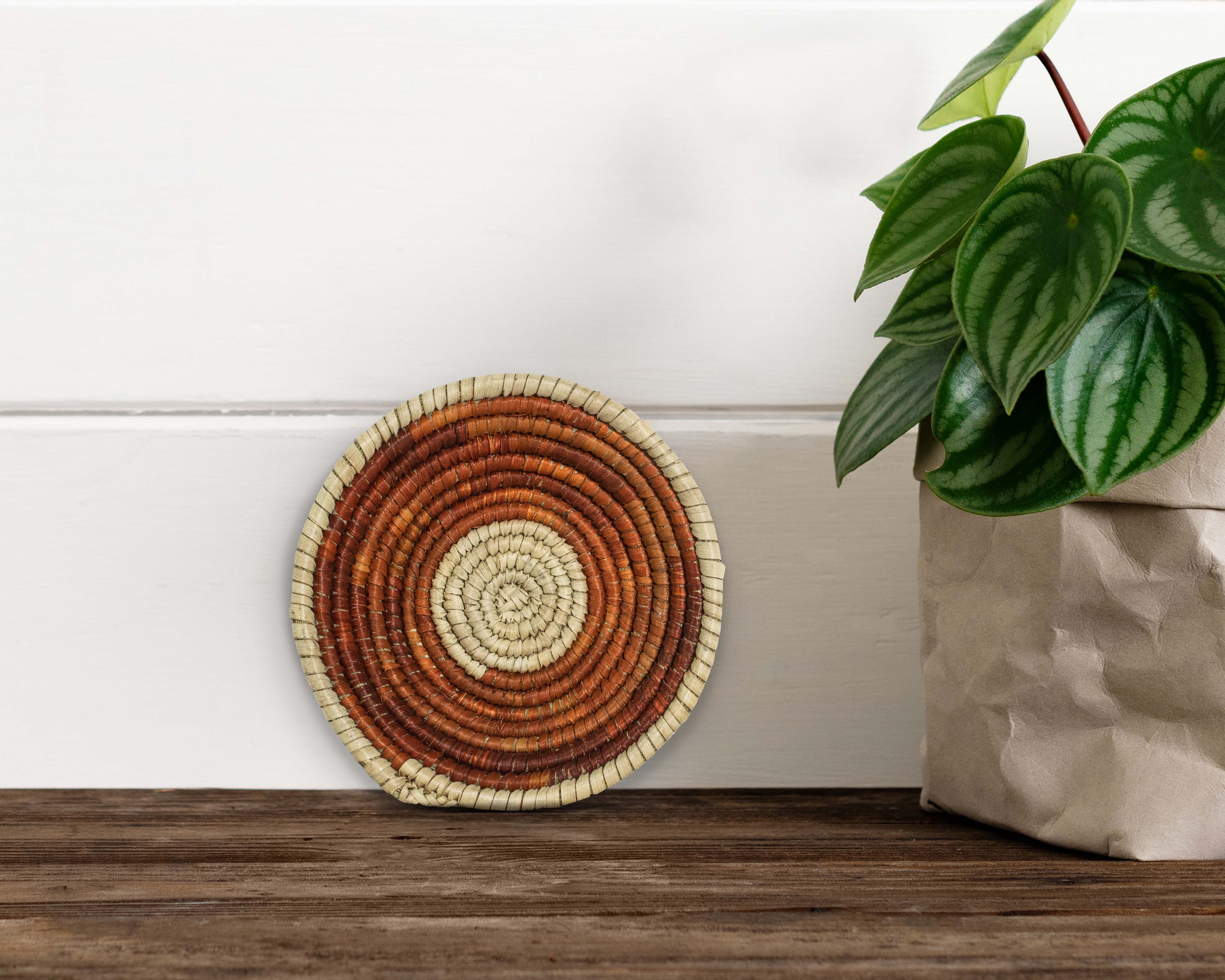 Boho Spinner Brown Miniature Basket Pack of 5 - LBW-1610-5 B