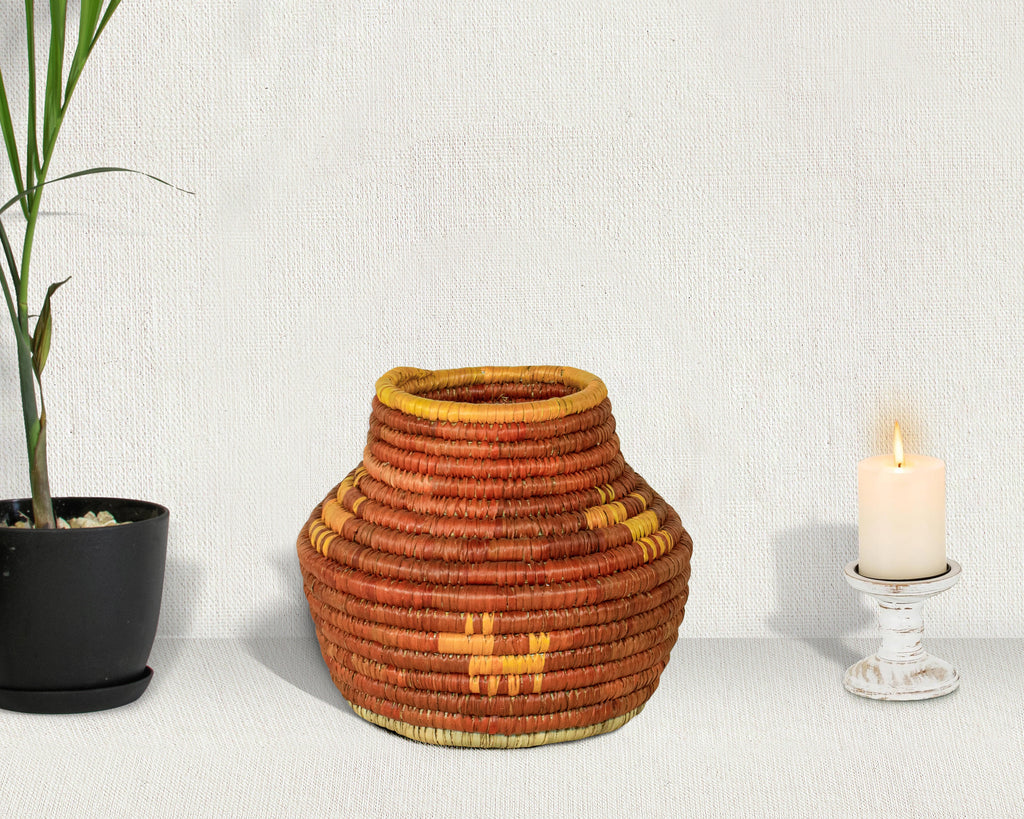 Dogs in Journey Vintage Potter Basket - PP-1113-8