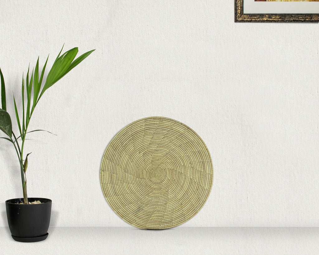 Plain White Flat Mat Basket 12-inch MT-249-10