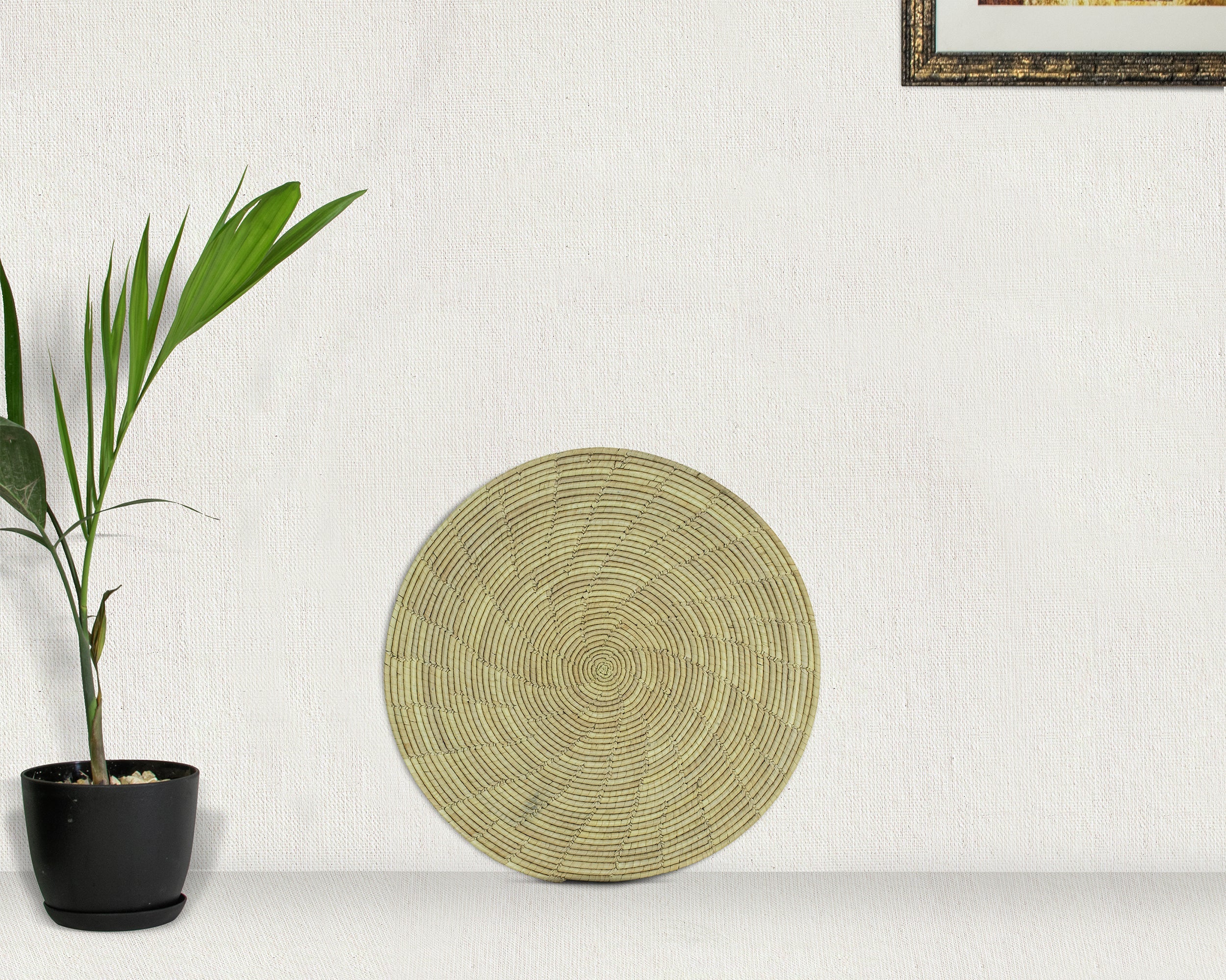 Plain White Flat Mat Basket 12-inch MT-249-10