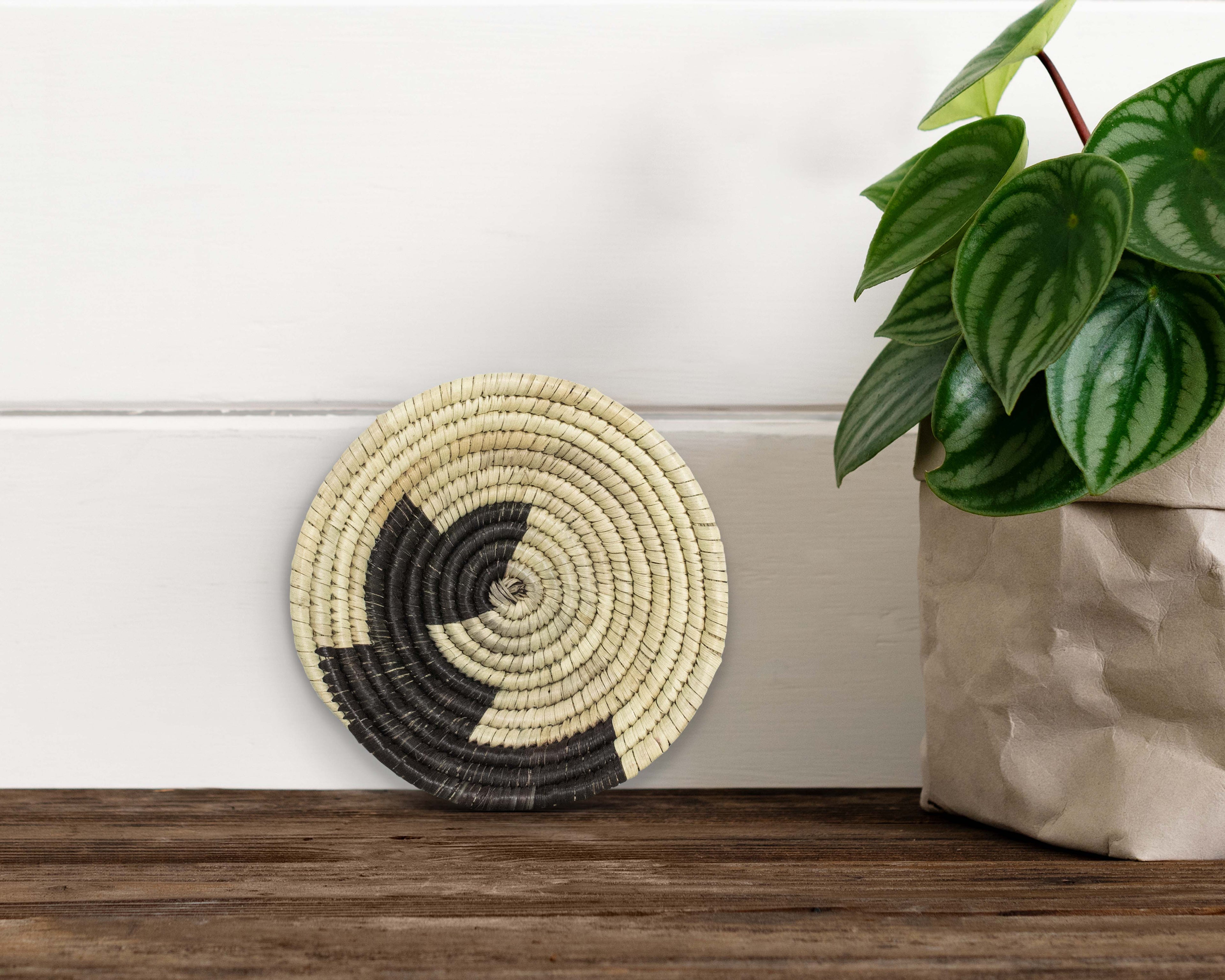 Boho Yei Black Miniature Basket Pack of 5 - LBW-1601-5 C