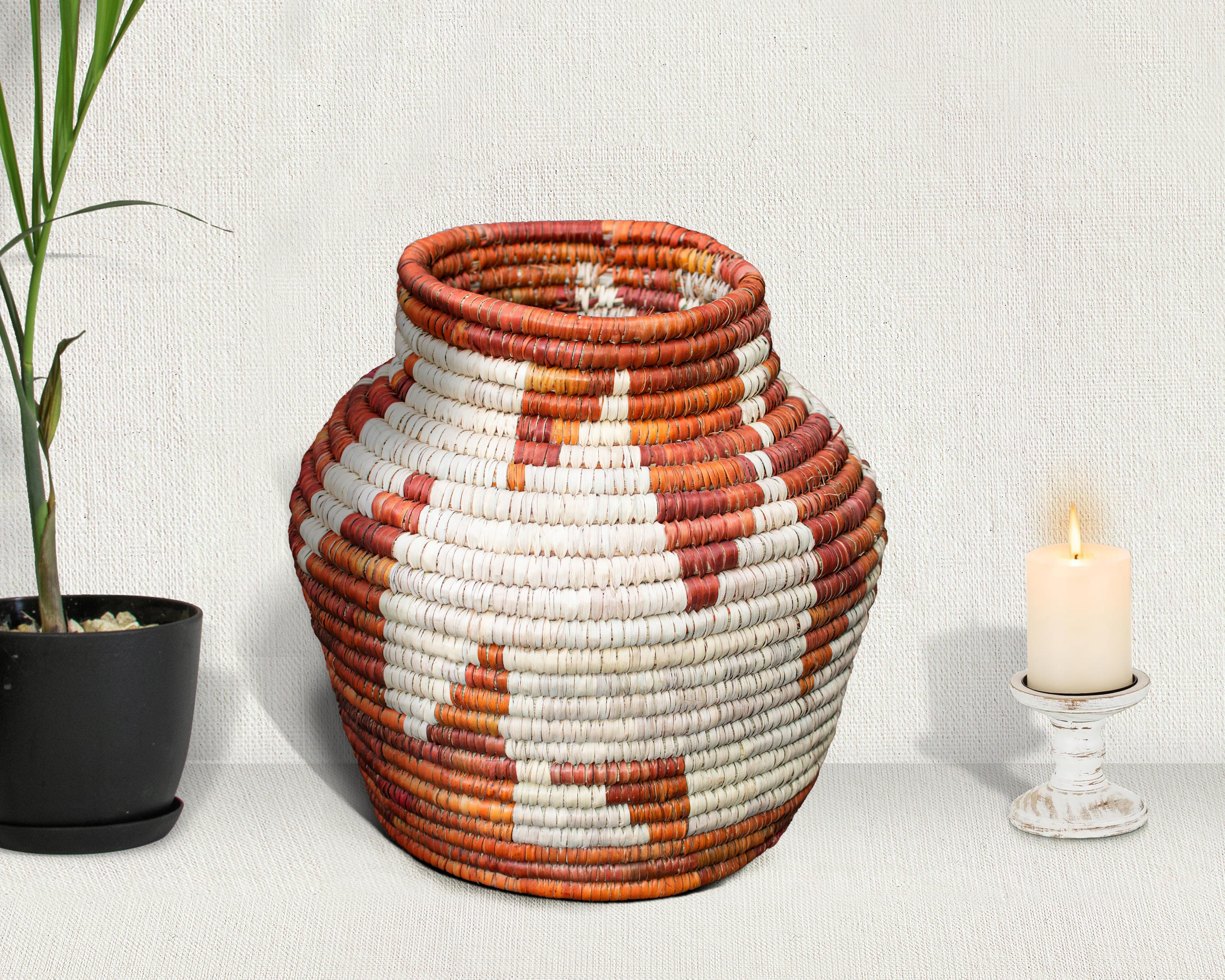 Wavy Storm Vintage Potter Basket - PP-1134-12