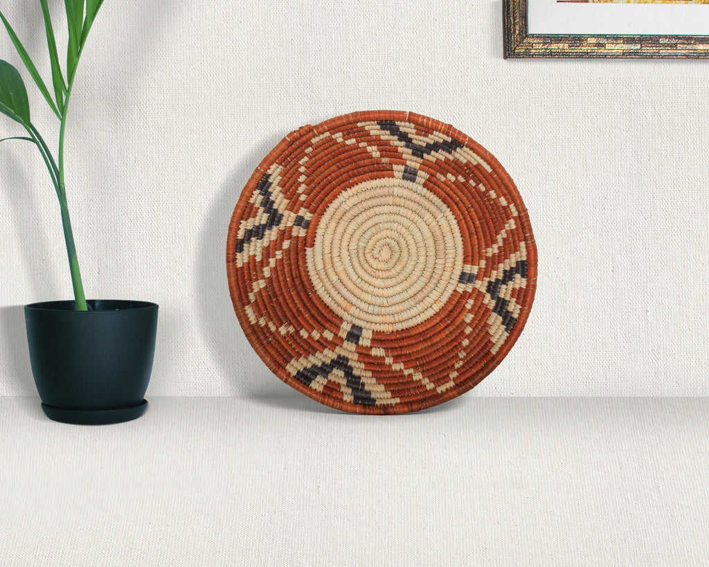 Orange Lotus Bowl Basket