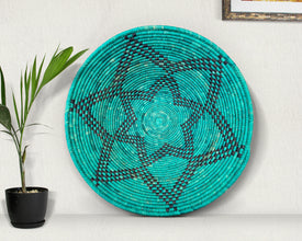 Turquoise Mesa Bowl Basket 22-Inch