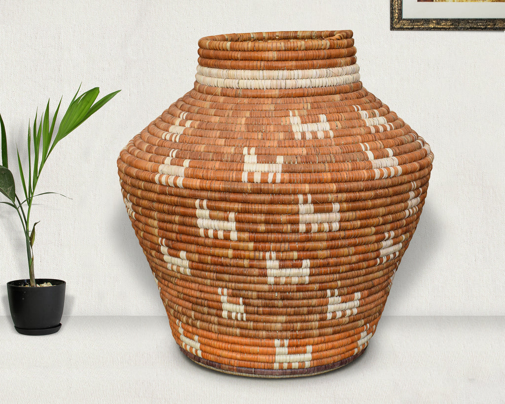 Rustic Terracotta Tribal Potter Vase