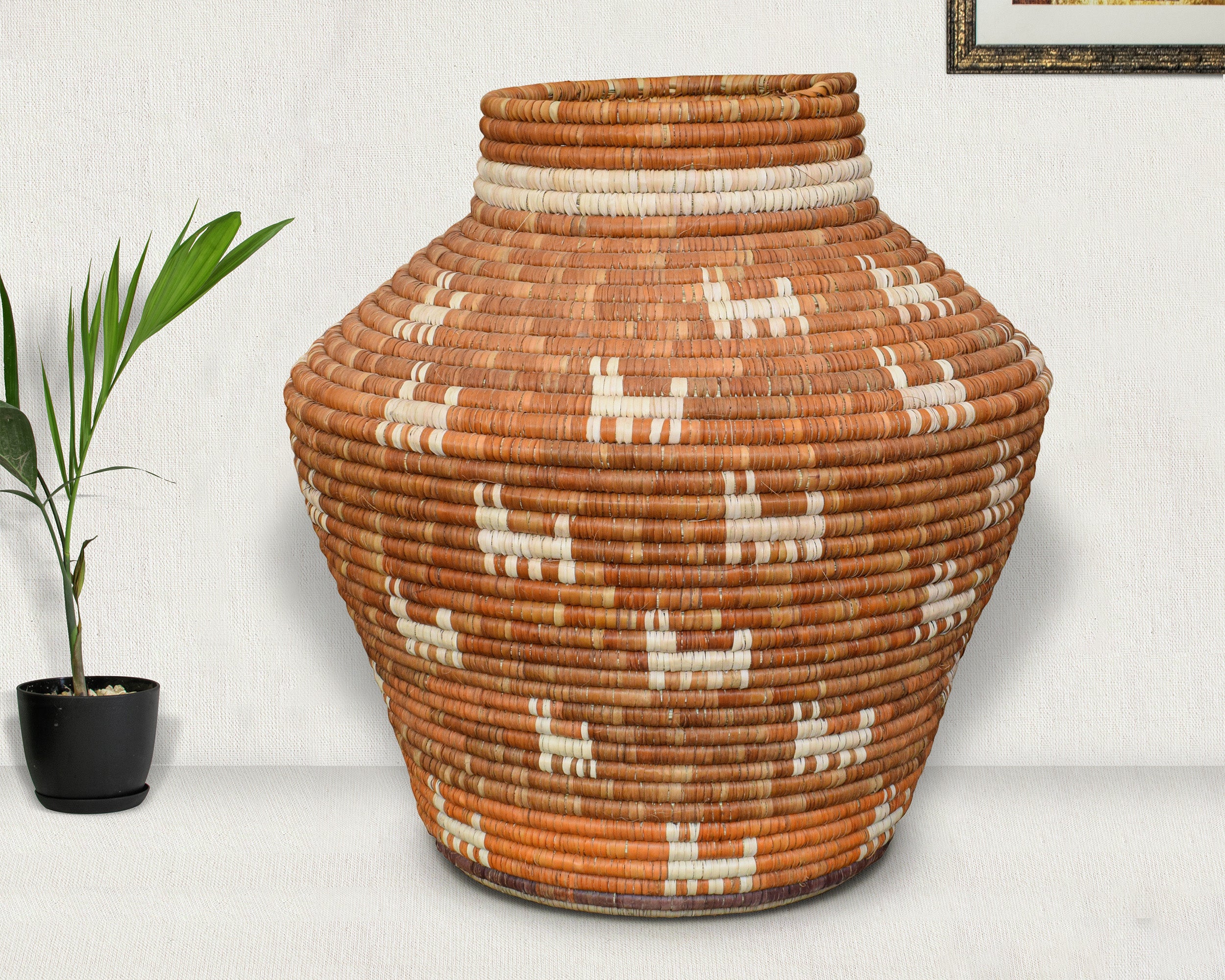Rustic Terracotta Tribal Potter Vase