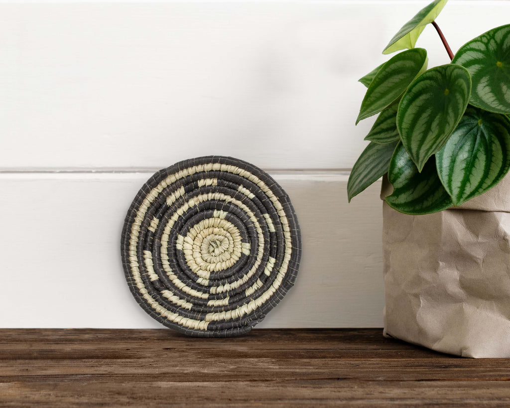 Boho Wheel Black Miniature Basket Pack of 5 - LBW-1607-5 A