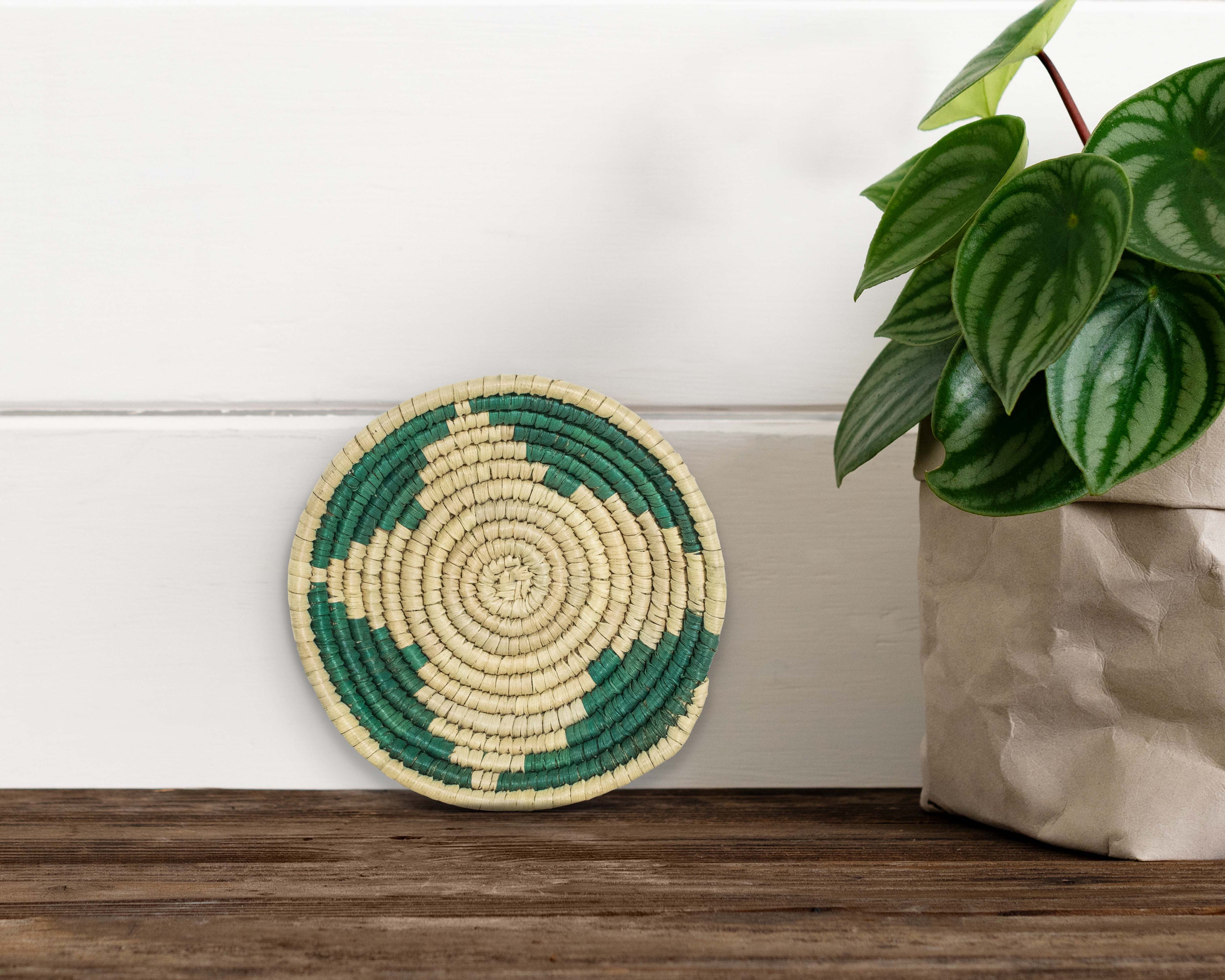 Boho Turquoise Star Miniature Basket Pack of 5 - LBW-1600-5