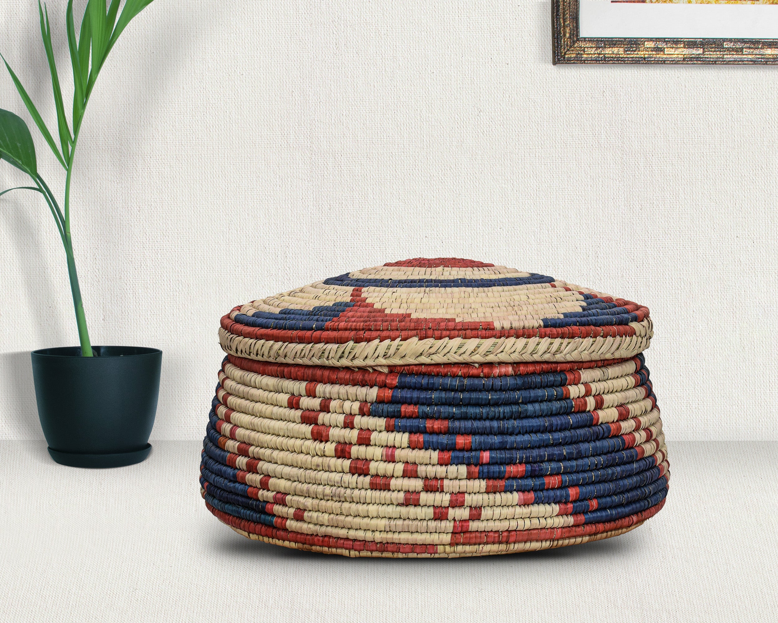 Blooming Flower Lidded Basket
