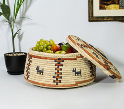 Black Dogs Southwestern Lid Basket