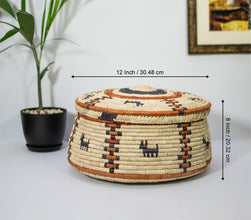 Black Dogs Southwestern Lid Basket