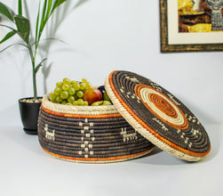 Canyon Paws Southwestern Lid Basket