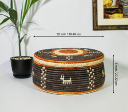 Canyon Paws Southwestern Lid Basket