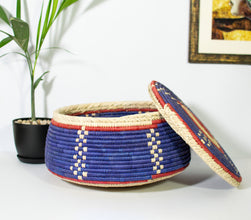 Sky Trail Southwestern Lid Basket