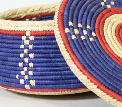 Sky Trail Southwestern Lid Basket