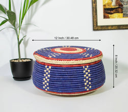 Sky Trail Southwestern Lid Basket