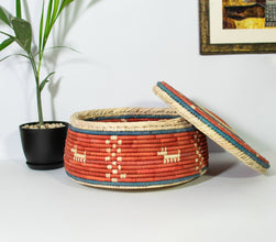 Red Dog Southwestern Lid Basket