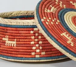 Red Dog Southwestern Lid Basket