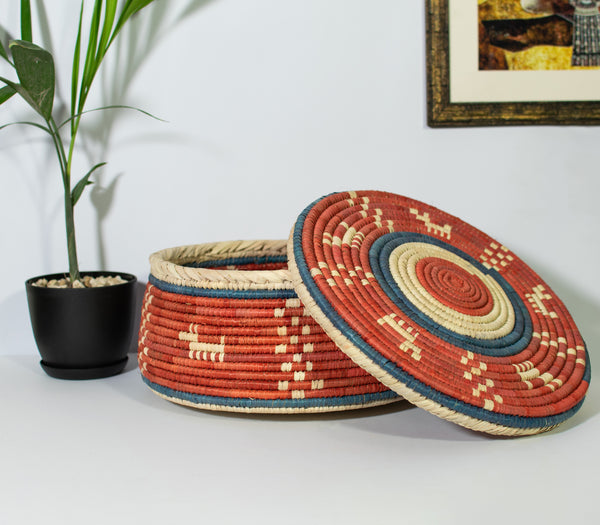 Red Dog Southwestern Lid Basket