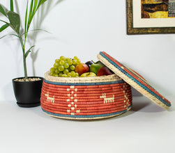 Red Dog Southwestern Lid Basket