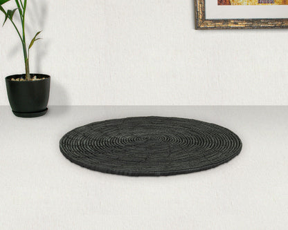 Plain Black Mat Wall Basket 14-inch MT-246-15