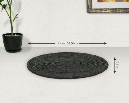 Plain Black Mat Wall Basket 14-inch MT-246-15