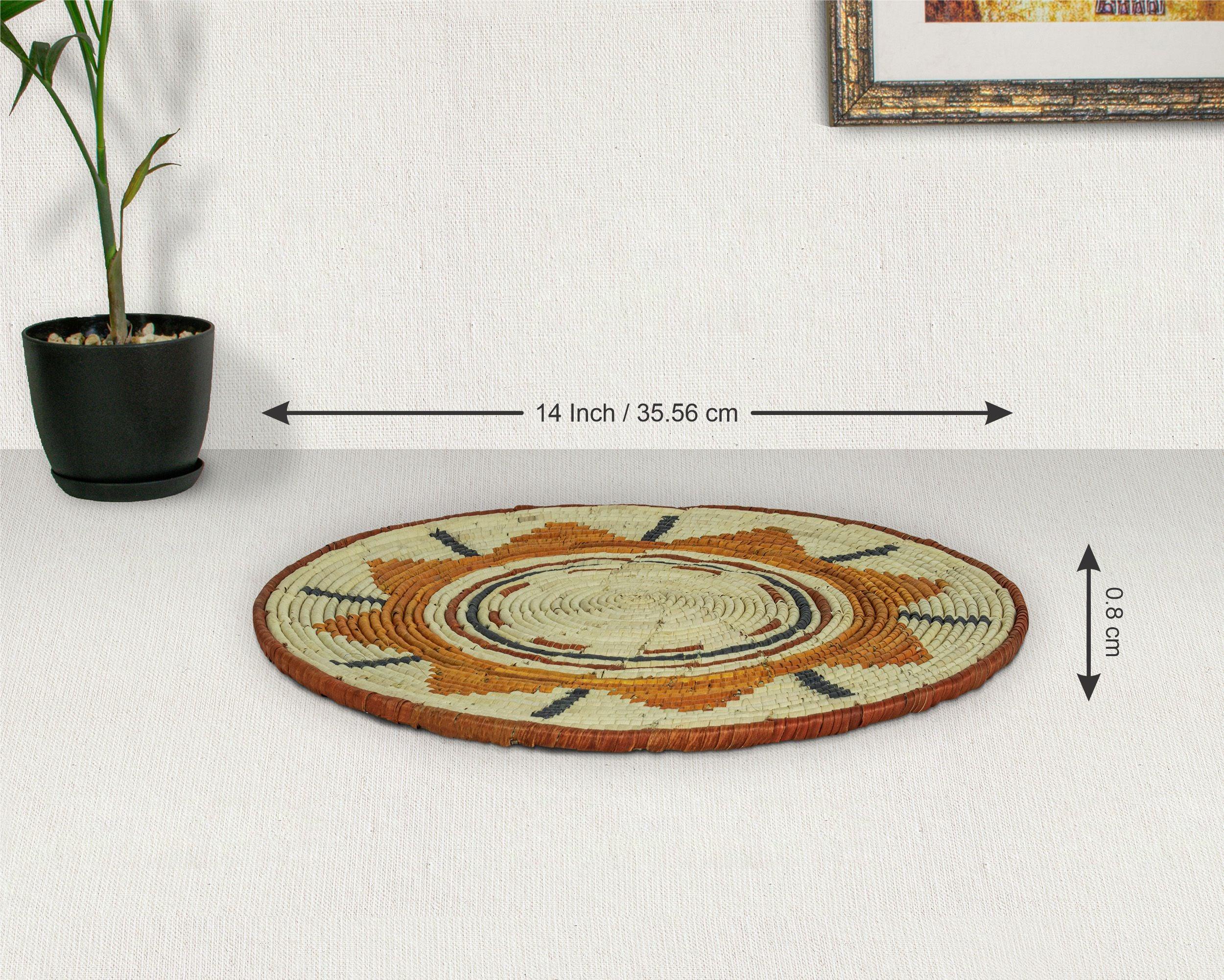 Sun Flower Mat Wall Basket 14-inch MT-240-15