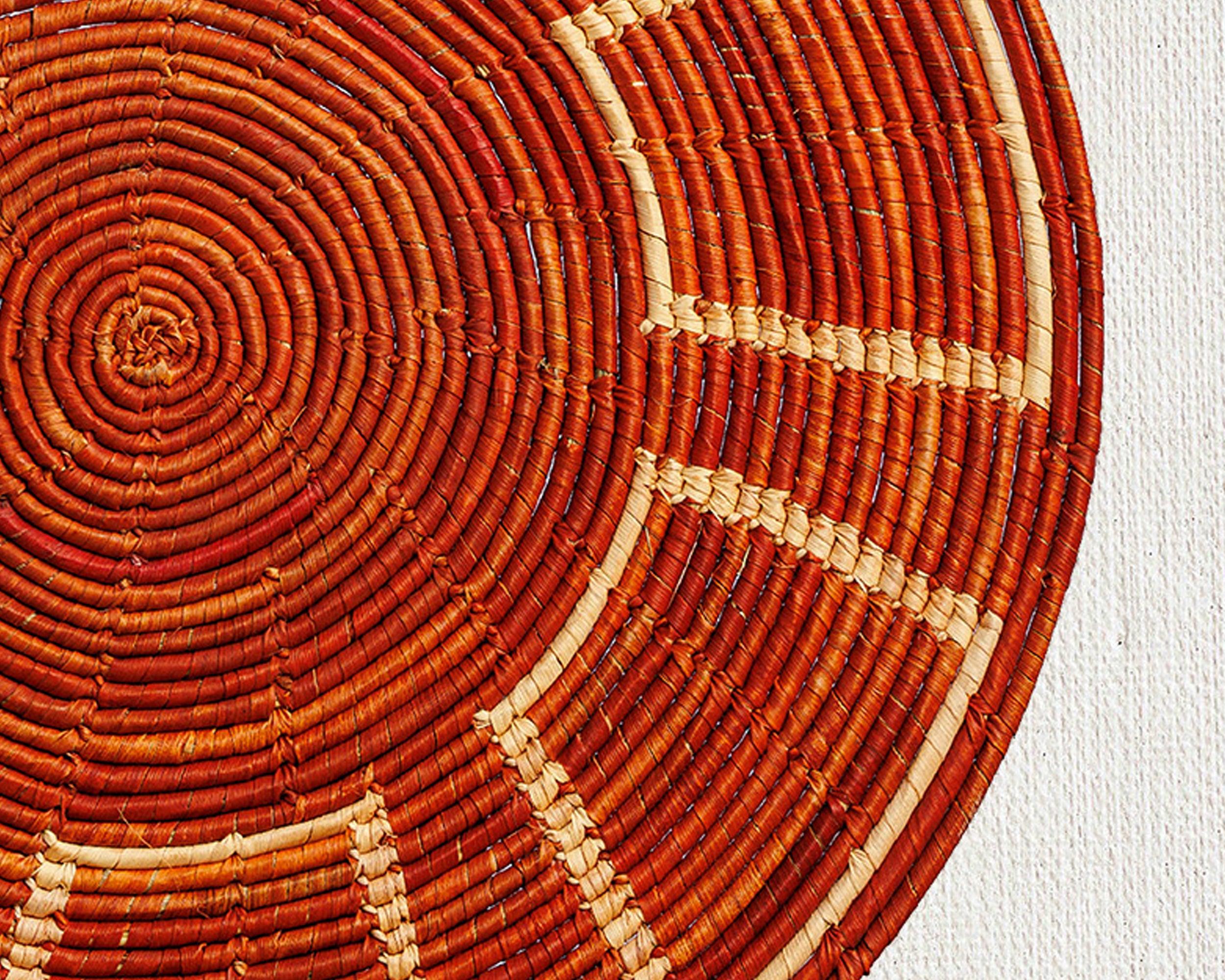 Red Mesa Mat Wall Basket 14-inch MT-013-14