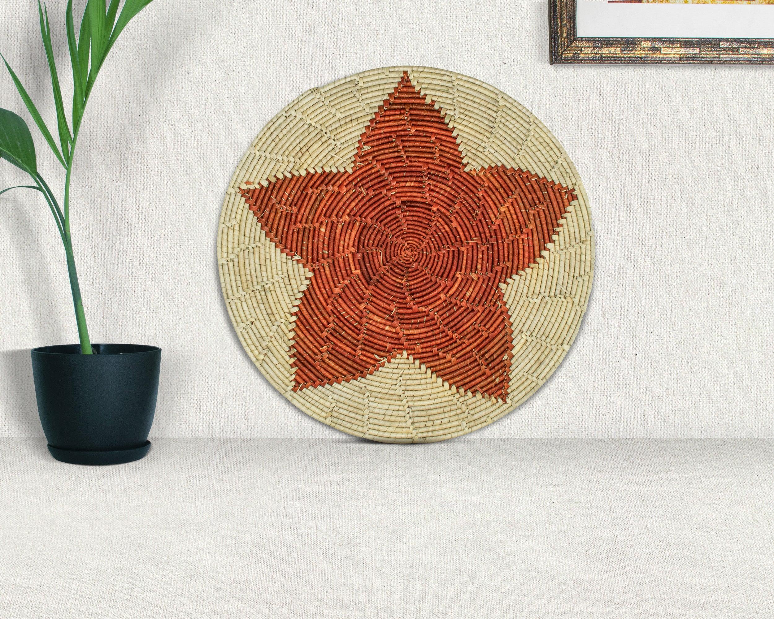 Red Star Mat Wall Basket 14-inch MT-206-15