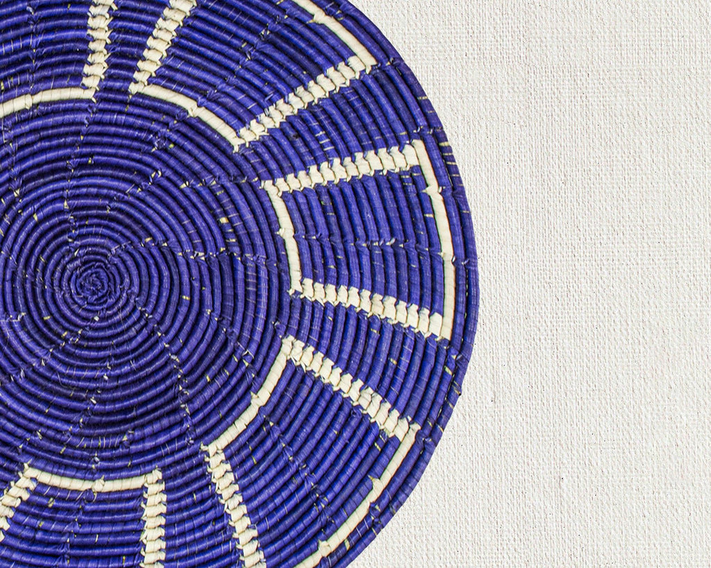 Indigo Mesa Mat Wall Basket 14-inch MT-219-15