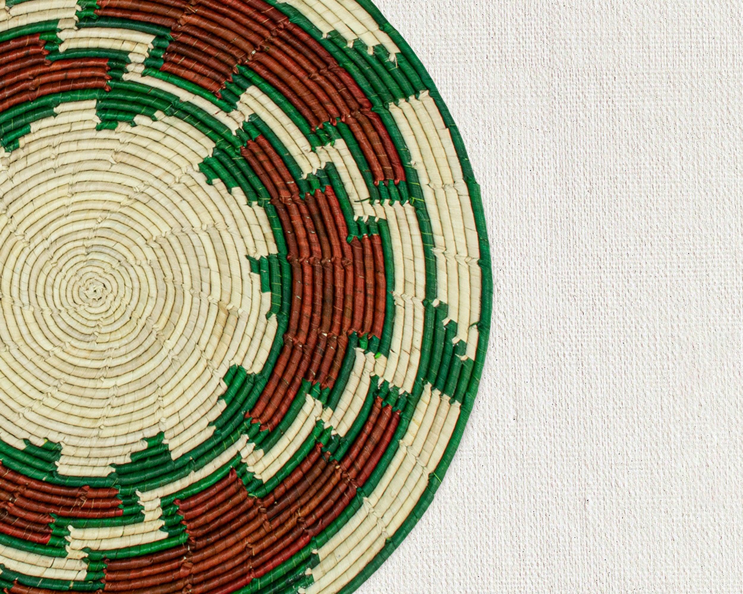 Green Archives Mat Wall Basket 14-inch MT-215-15