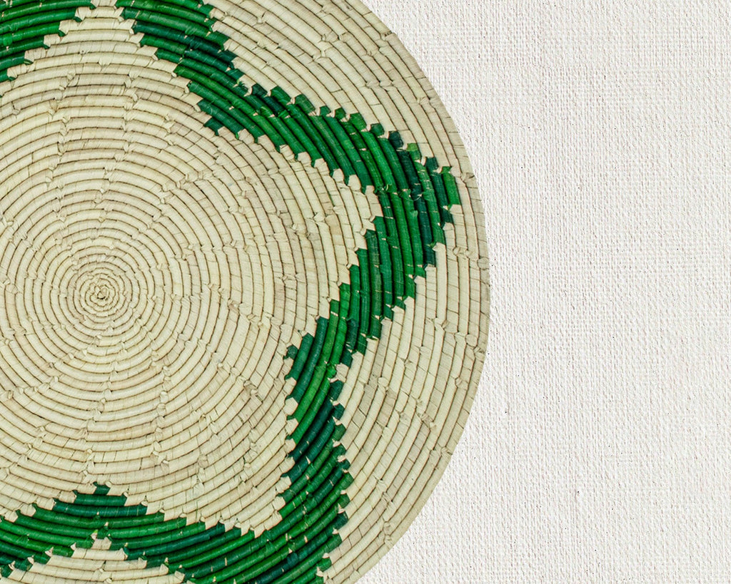 Green Night Star Mat Wall Basket 14-inch MT-217-15