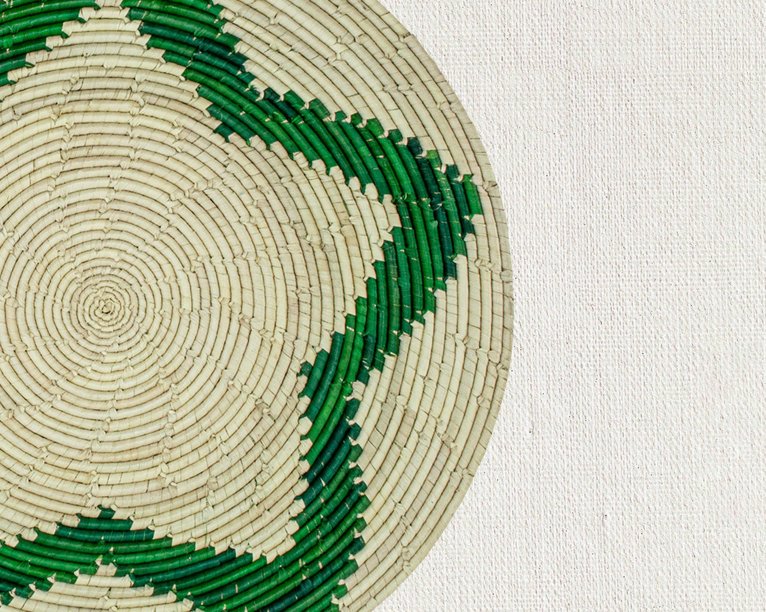 Green Night Star Mat Wall Basket 14-inch MT-217-15