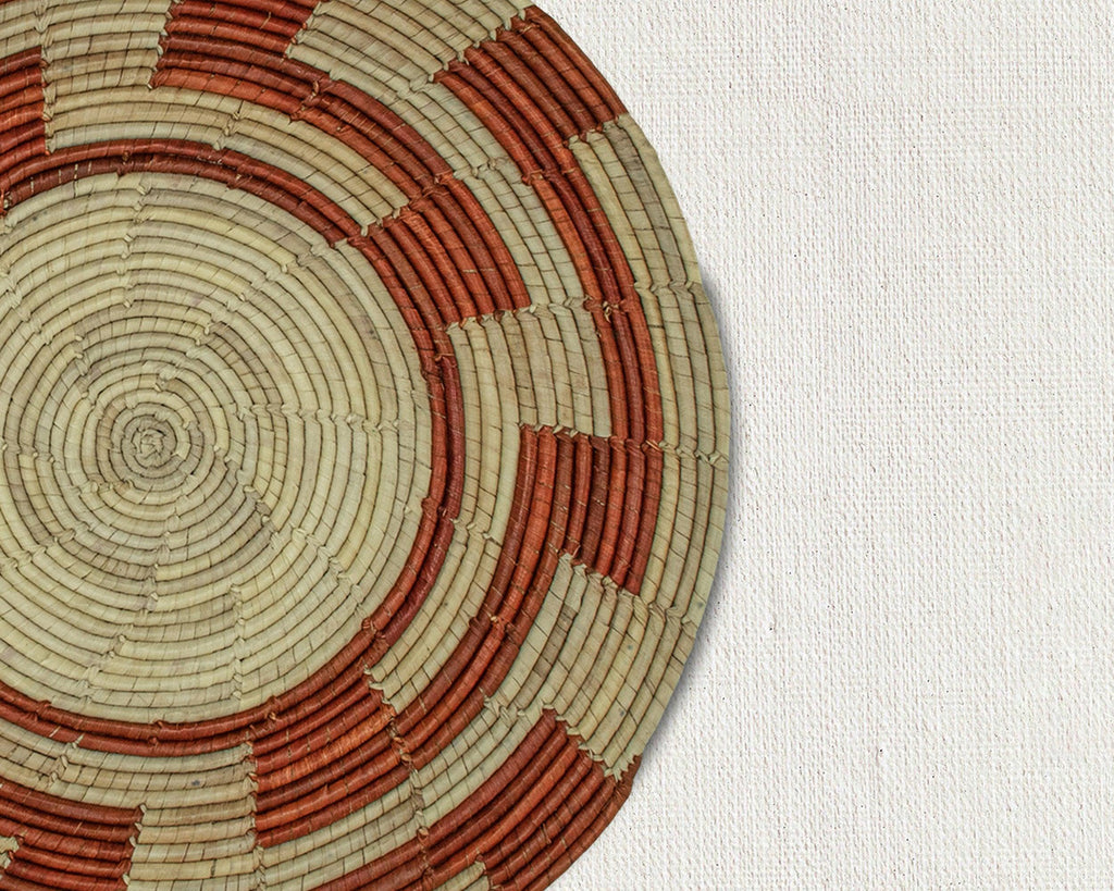 Red Maze Mat Wall Basket 14-inch MT-205-15