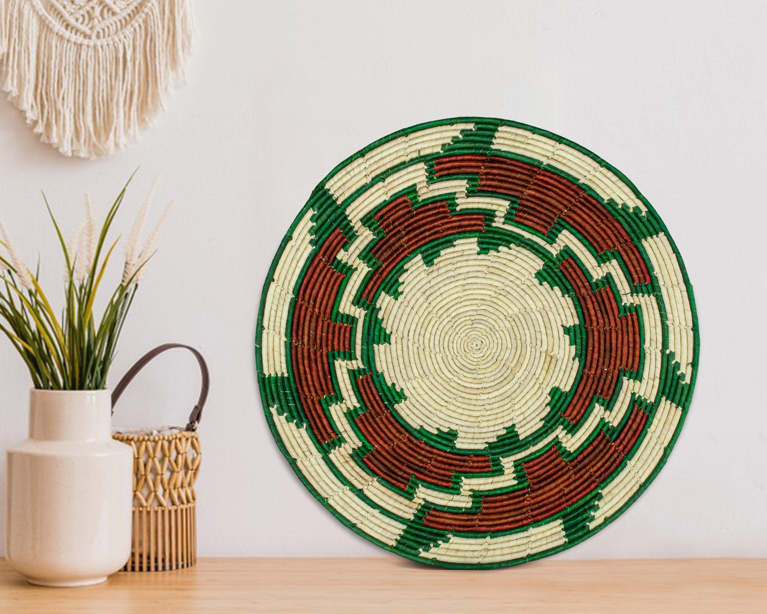 Green Archives Mat Wall Basket 14-inch MT-215-15