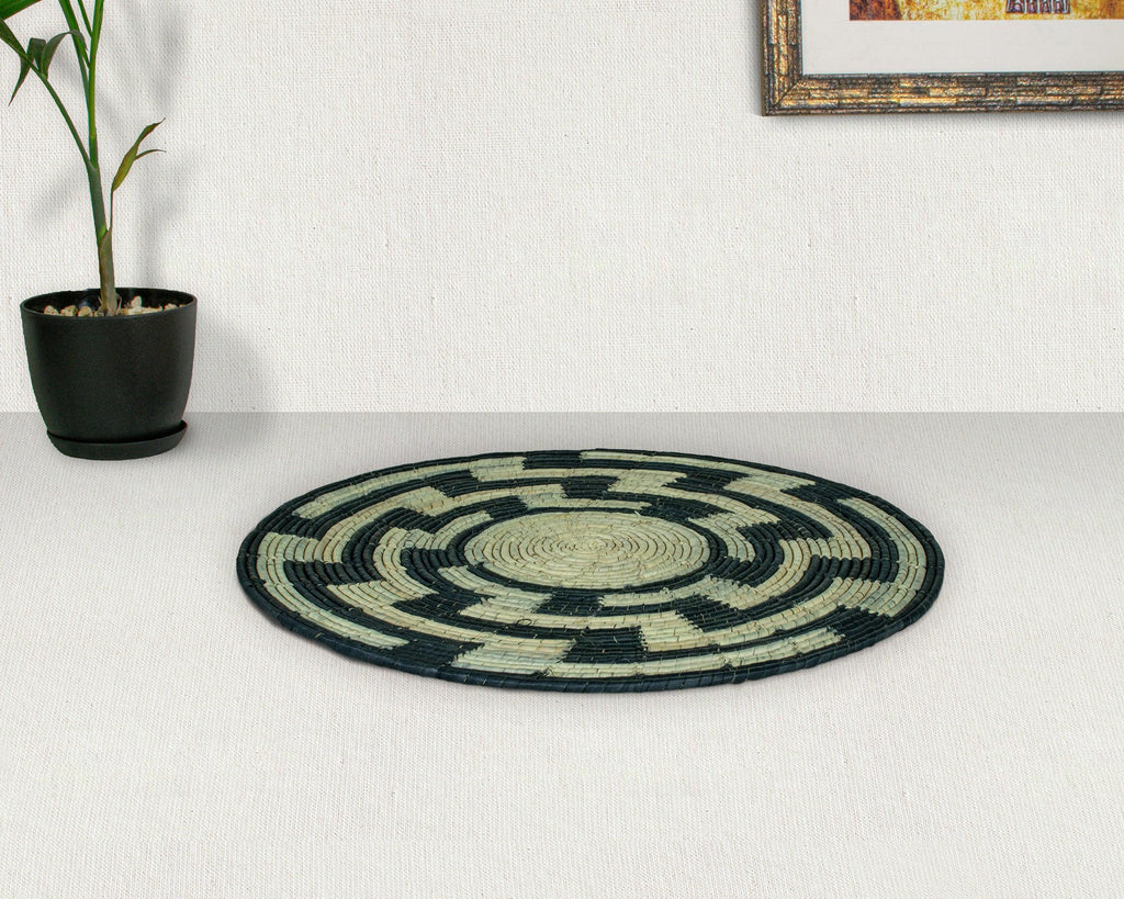 Black Maze Mat Wall Basket 14-inch MT-207-15