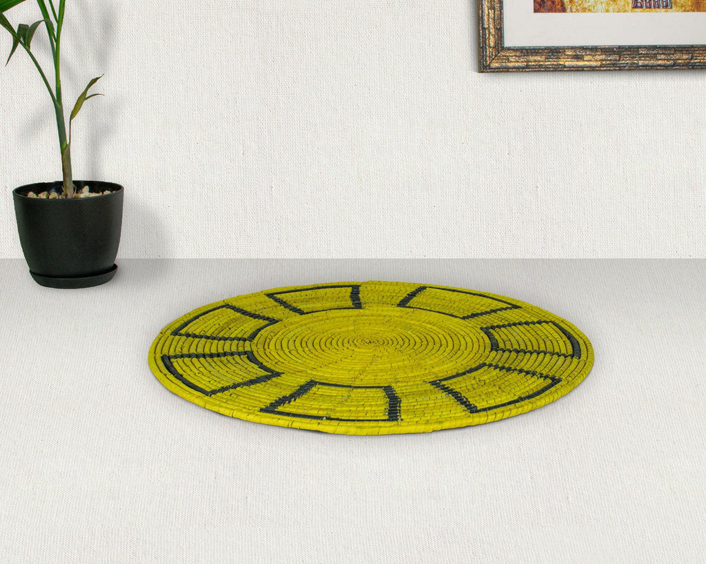 Yellow Mesa Mat Wall Basket 14-inch MT-208-15