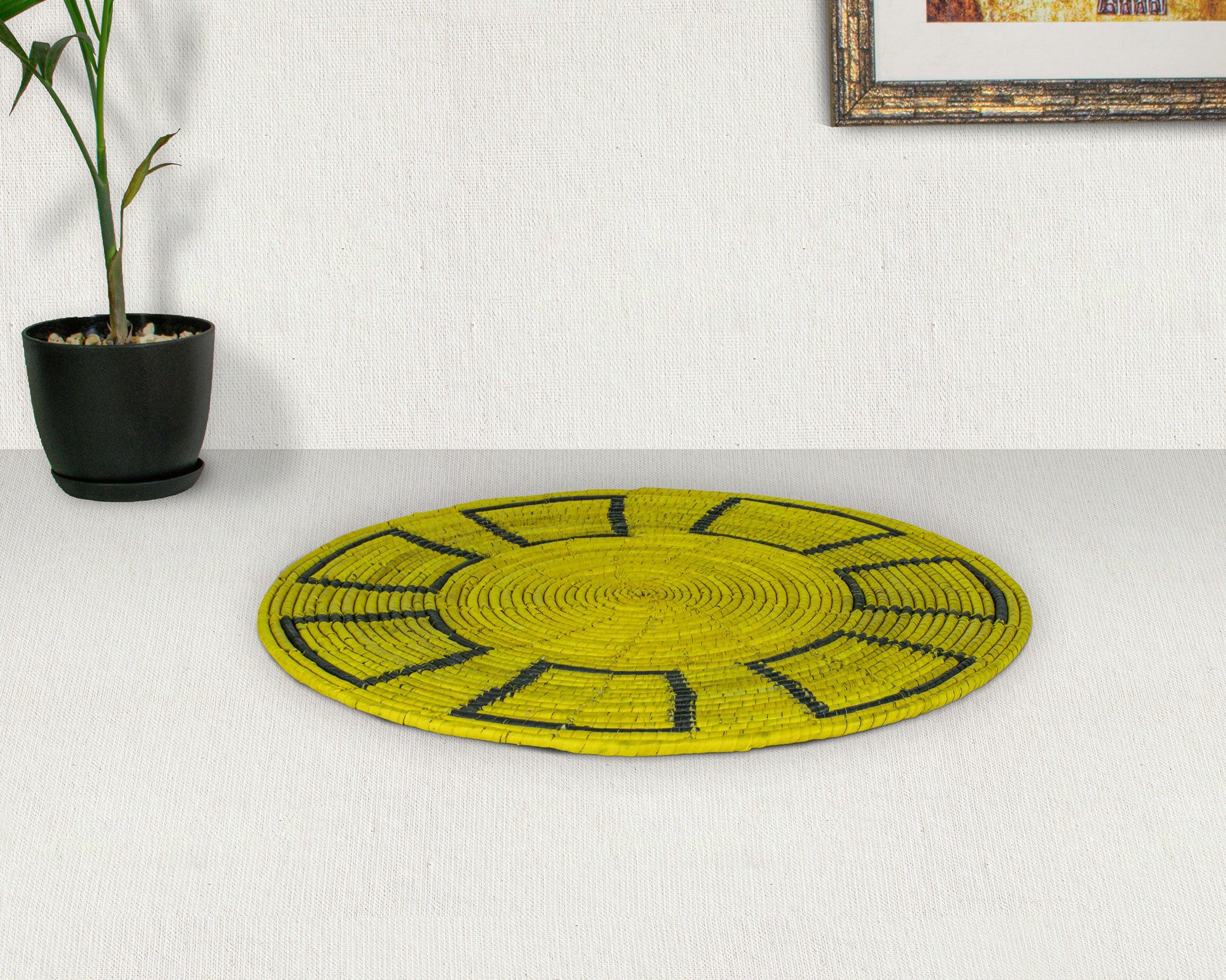 Yellow Mesa Mat Wall Basket 14-inch MT-208-15